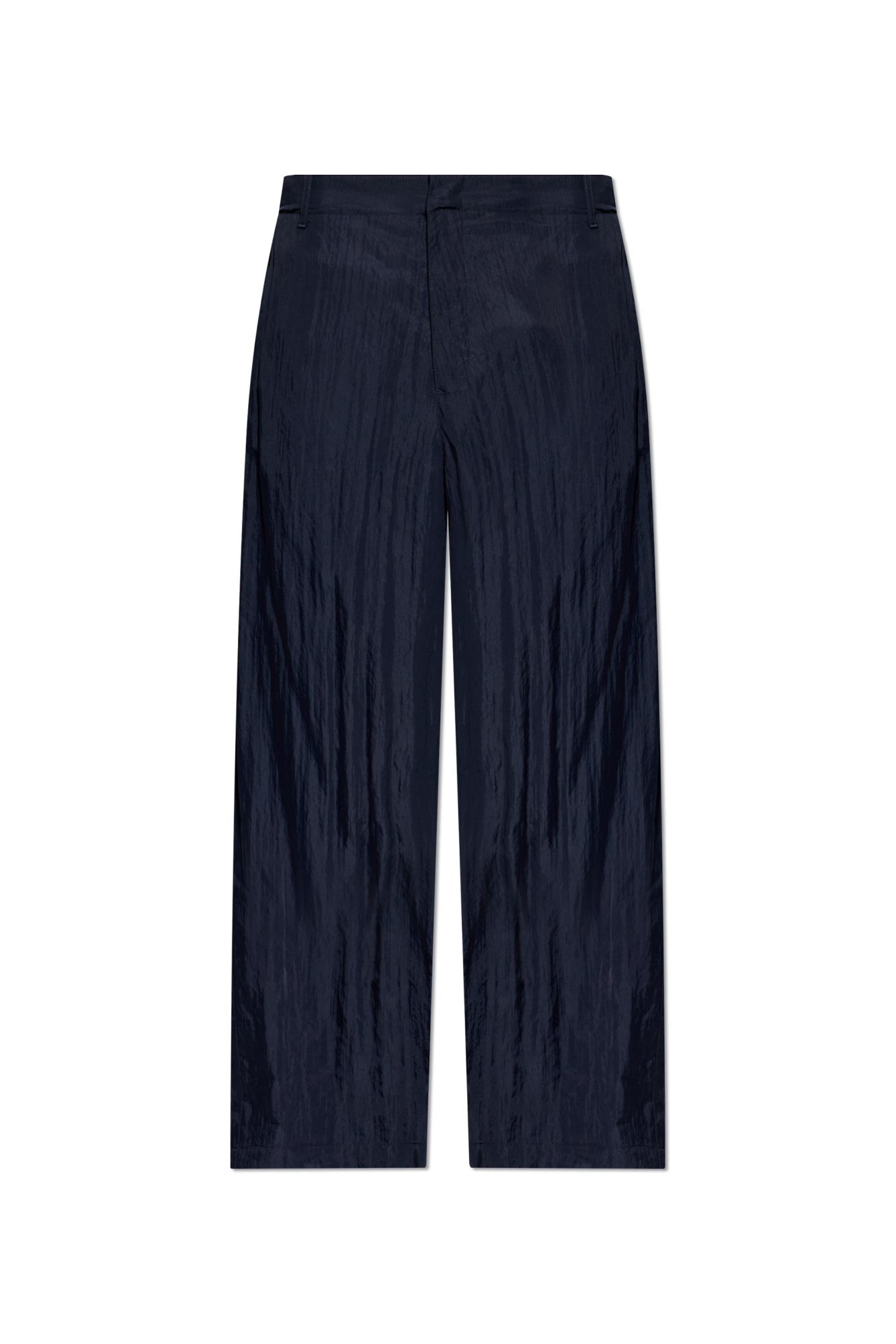 Navy blue Trousers with a crinkled effect Giorgio Armani - Vitkac